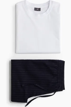 H&M Pyjama Regular Fit - Blau