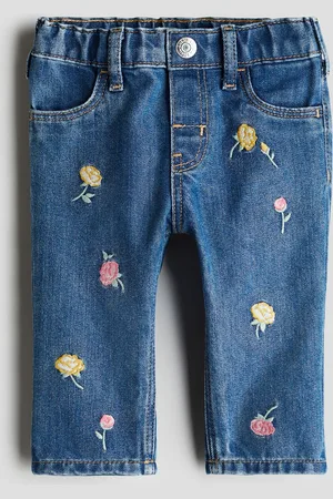 H&M Jeans mit Stickereien - Blau