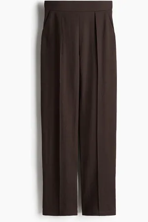 H&M Elegante Hose mit hohem Bund - Braun