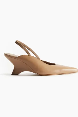 H&M GIABORGHINI Helena Wedge Slingback Sandal - Braun