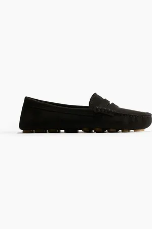 H&M Aufgeraute Loafer - Schwarz
