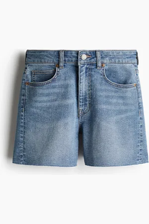 H&M Skinny High Denim Shorts - Blau