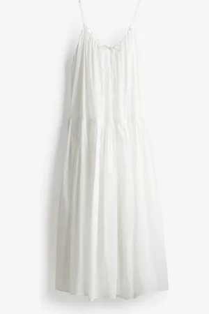 H&M Maxikleid in A-Linie - Weiß