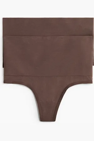 H&M 2er-Pack Tangas Medium Shape - Beige