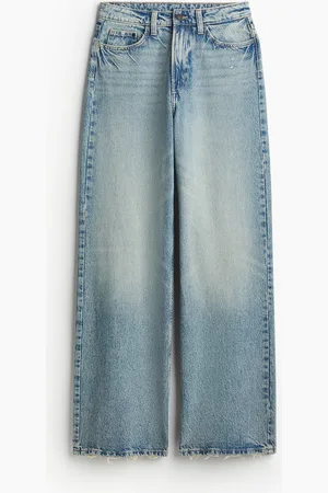 H&M Wide Ultra High Jeans - Blau
