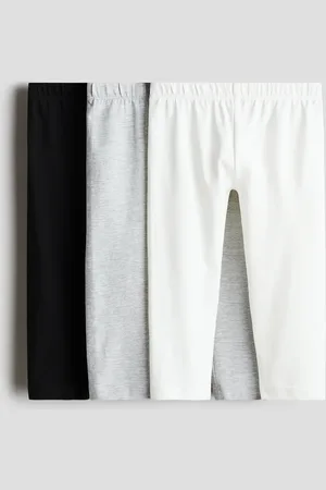 H&M 3er-Pack Baumwollleggings - Schwarz