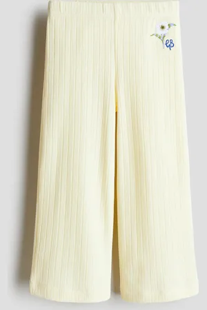 H&M Hose aus Pointelle-Jersey - Gelb