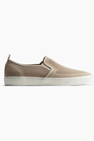 H&M Slip-on-Sneaker aus Mesh - Beige