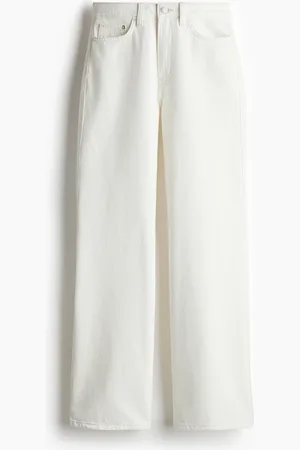 H&M Wide Ultra High Jeans - Weiß