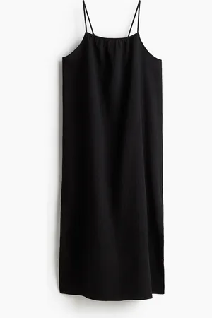 H&M Strandkleid aus Musselin - Schwarz