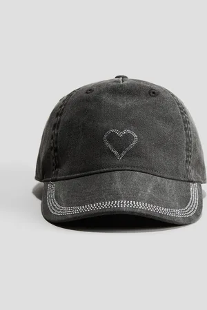 H&M Cap mit Strassverzierung - Schwarz