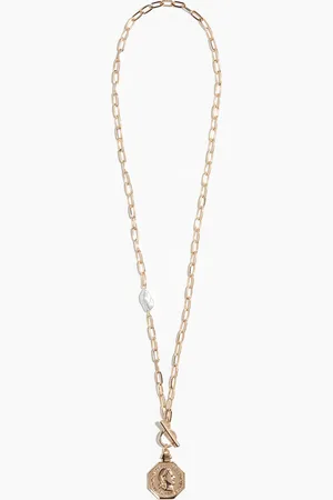 H&M Halskette mit T-Bar-Anhänger - Gelb