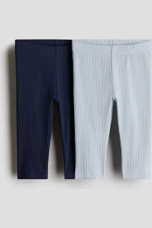 H&M 2er-Pack Leggings - Blau