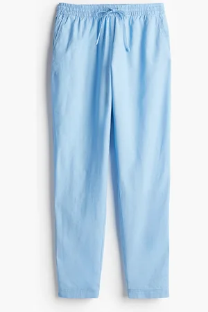 H&M Joggpants aus Leinenmix - Blau
