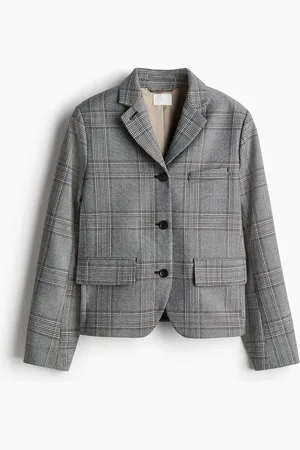 H&M Einreihiger Blazer - Schwarz