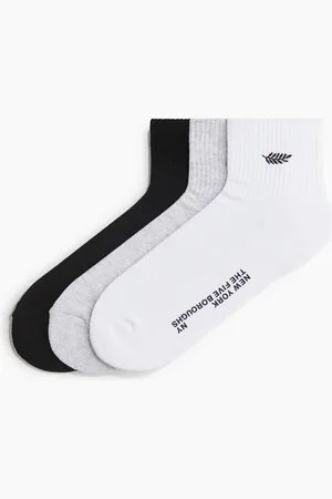 H&M 3er-Pack Kurzsocken - Grau
