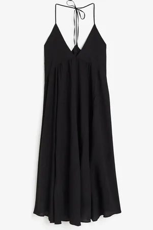 H&M Strandkleid mit Bindedetail - Schwarz