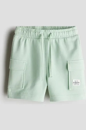 H&M Cargoshorts aus Sweatstoff - Grün
