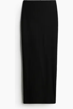 H&M Gerippter Bleistiftrock - Schwarz