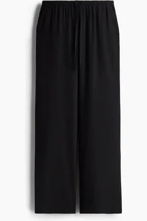 H&M Kordelzughose mit geradem Bein - Schwarz