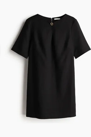 H&M Kleid aus Leinenmix - Schwarz