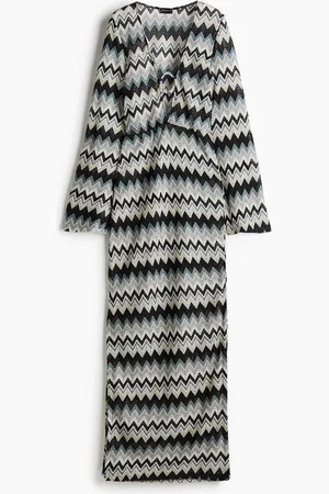 H&M Crochetmaxi Kaftan - Blau