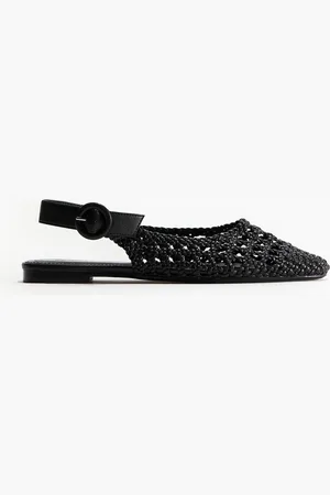 H&M Geflochtene Slingpumps - Schwarz