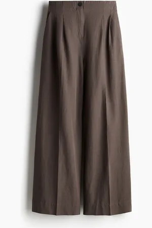 H&M Weite Hose aus Leinenmix - Beige