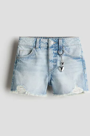 H&M Denimshorts mit Anhänger - Blau