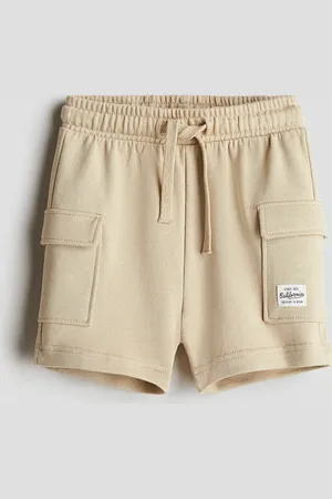 H&M Cargoshorts aus Sweatstoff - Beige