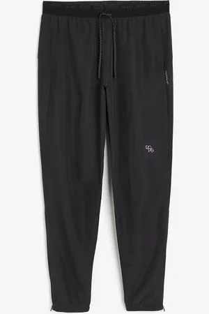 H&M Slim Fit Lightweight running trousers with DryMove™ - Schwarz