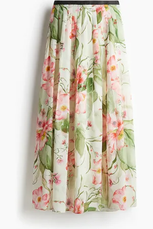 H&M Faltenrock - Grün