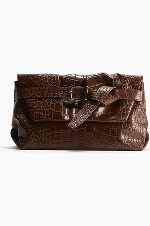 H&M Clutch mit Riemendetail - Braun