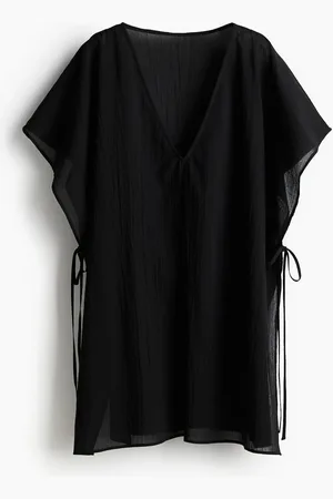 H&M Oversized Strandkaftan - Schwarz