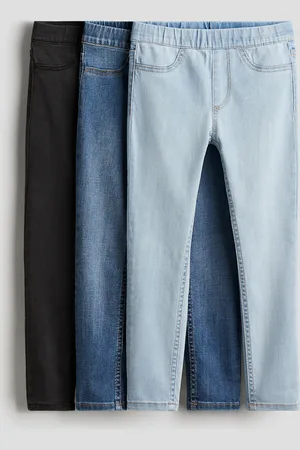 H&M 3er-Pack Denimjeggings - Blau
