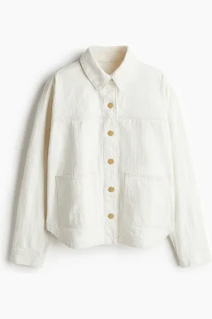 H&M Overshirt aus Twill - Weiß