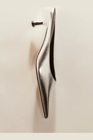 H&M Spitze Mules - Silbre