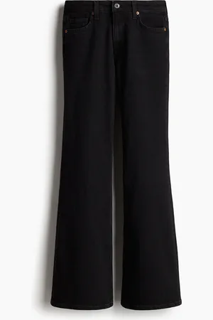 H&M Flared High Jeans - Schwarz