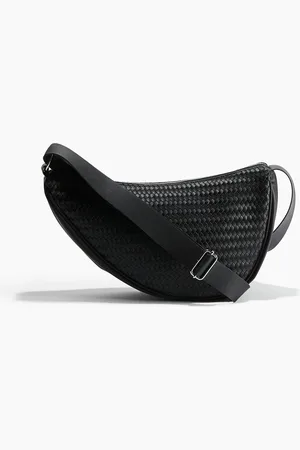 H&M Geflochtene Crossbody-Tasche - Schwarz