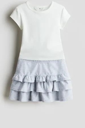 H&M Zweiteiler aus Baumwolljersey - Grau