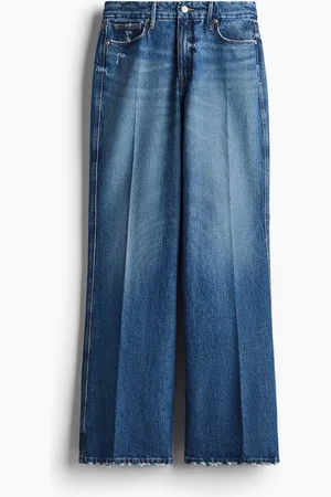 H&M Good Skate Wide Leg Jeans - Blau