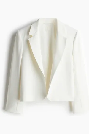 H&M Blazer mit Ärmelschlitzen - Weiß