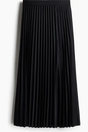 H&M Faltenrock - Schwarz