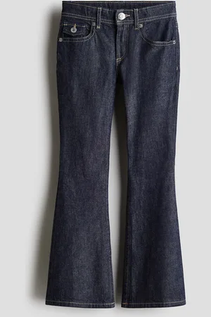 H&M Flared Leg Low Jeans - Blau