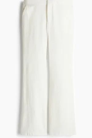 H&M Elegante Hose aus Leinenmix - Weiß