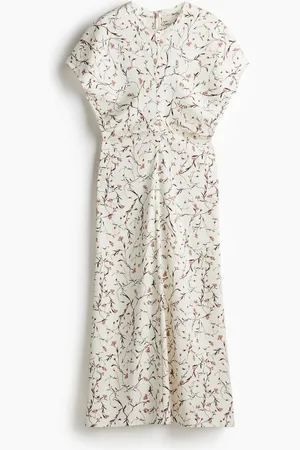 H&M Tailliertes Kleid - Weiß