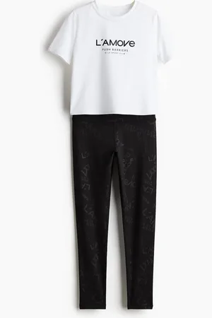 H&M 2-teiliges Sportset aus DryMove™ - Weiß