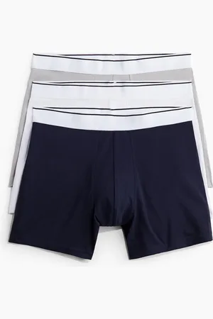 H&M 3er-Pack Halblange Trunks mit Lycra® - Blau