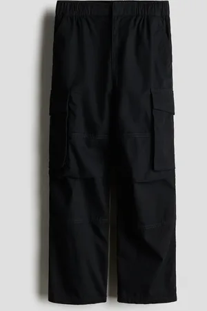 H&M Fallschirmhose aus Baumwollcanvas - Schwarz