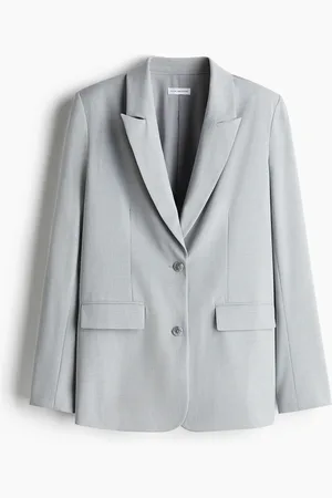 H&M Essential Suiting Oversized Blazer - Grau